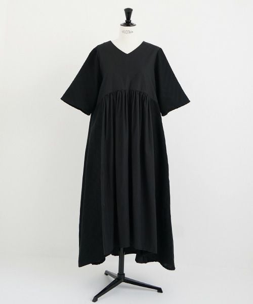 Mochi.モチ.Jacquard dress [black]