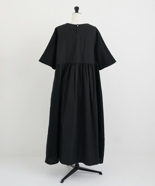 Mochi.モチ.Jacquard dress [black]