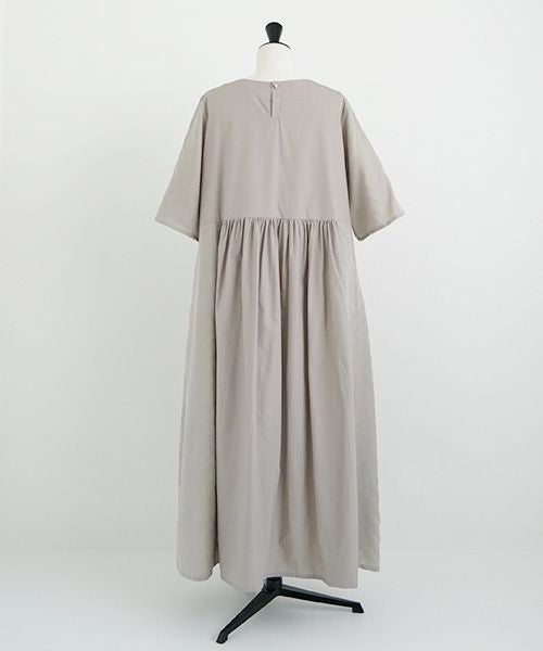 Mochi.モチ.Jacquard dress [greige]