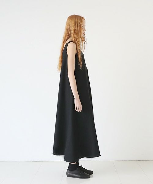 Mochi.モチ.tent line Jacquard dress [black]