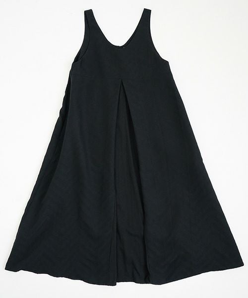 Mochi.モチ.tent line Jacquard dress [black]