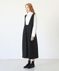 Mochi<br>モチ<br>jumper tuck skirt [black]<br>ジャンパータックスカート