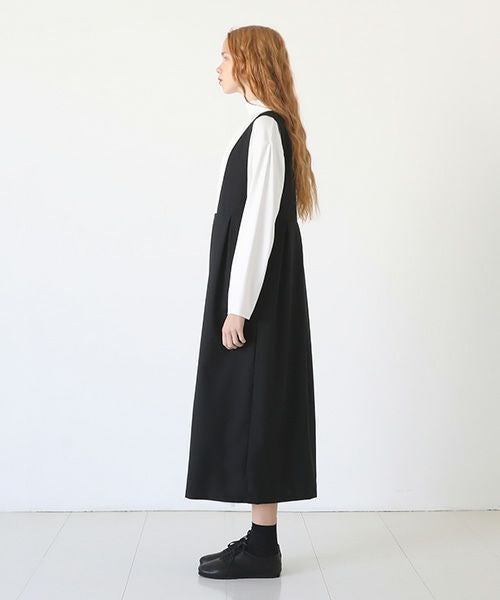 Mochi<br>モチ<br>jumper tuck skirt [black]<br>ジャンパータックスカート