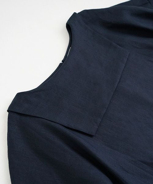Mochi.モチ.sailor linen dress [navy/・1]