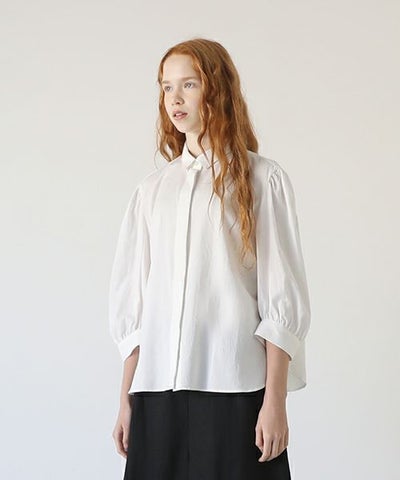 Mochi.モチ.organic cotton blouse [off white]