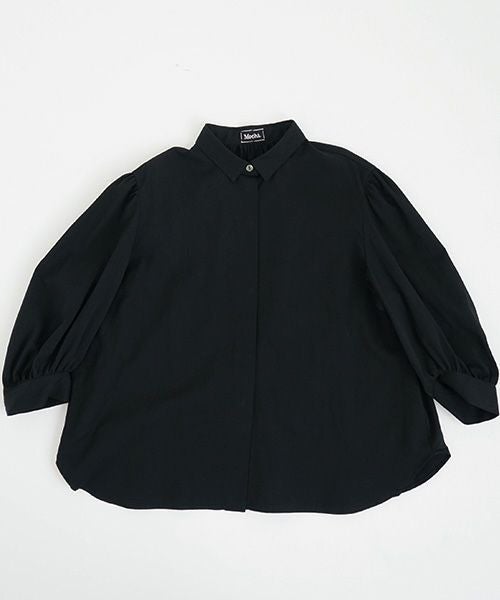 Mochi.モチ.organic cotton blouse [black/sa]