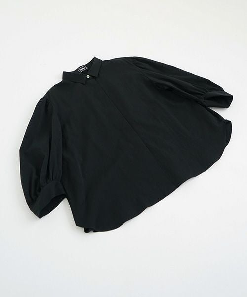 Mochi.モチ.organic cotton blouse [black/sa]