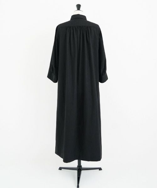 Mochi.モチ.puff sleeve dress [black]