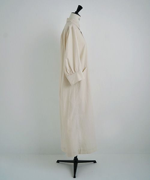 Mochi.モチ.puff sleeve dress [ecru]