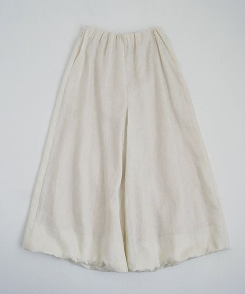 Mochi.モチ.gathered wide pants [off white]
