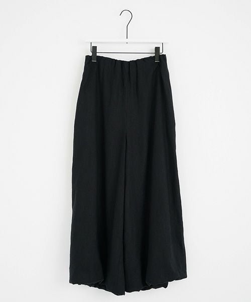 Mochi.モチ.gathered wide pants [black/sa]