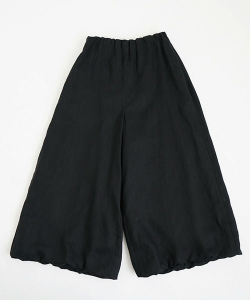 Mochi.モチ.gathered wide pants [black/sa]