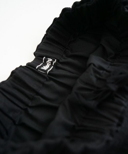 Mochi.モチ.gathered wide pants [black/sa]