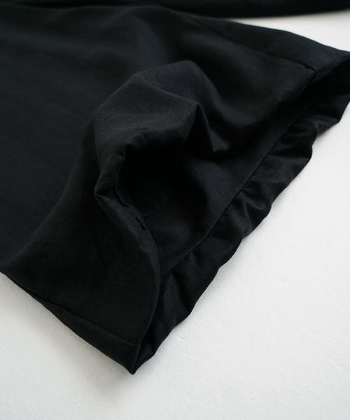 Mochi.モチ.gathered wide pants [black/sa]