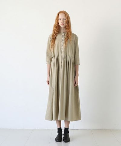 Mochi.モチ.button dress [beige]
