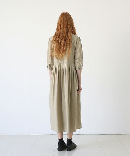 Mochi.モチ.button dress [beige]