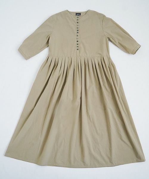 Mochi.モチ.button dress [beige]