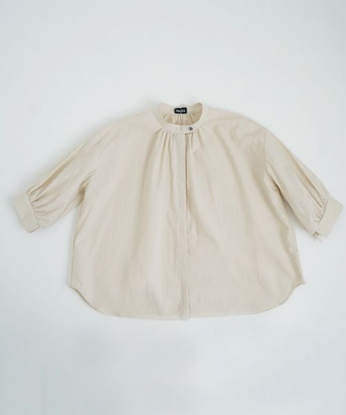 Mochi.モチ.gather blouse [ecru/sa]