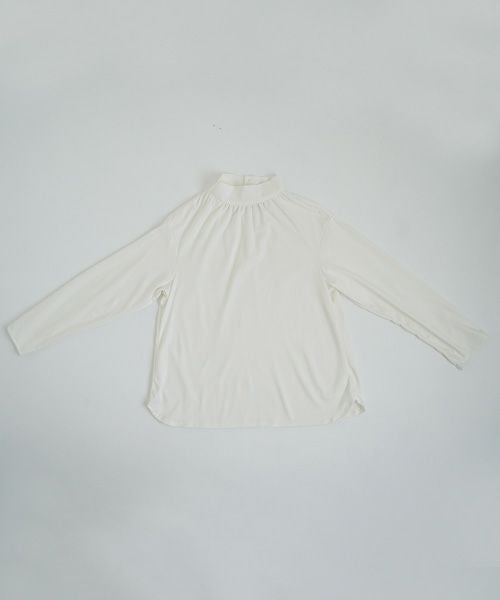 Mochi.モチ.mock neck long t-shirt [off white]