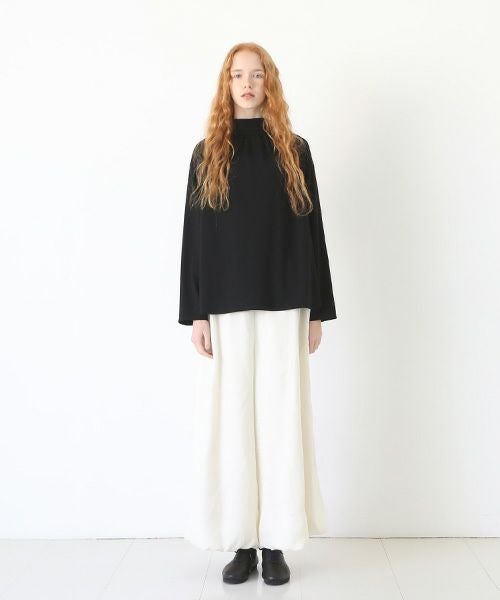 Mochi.モチ.mock neck long t-shirt [black]