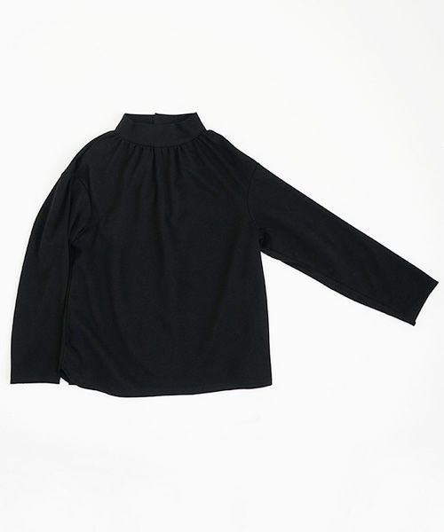 Mochi.モチ.mock neck long t-shirt [black]