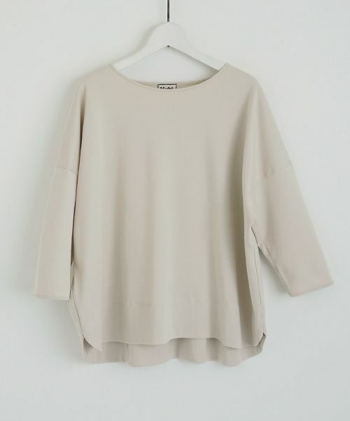 Mochi.モチ.suvin long sleeved t-shirt [greige]