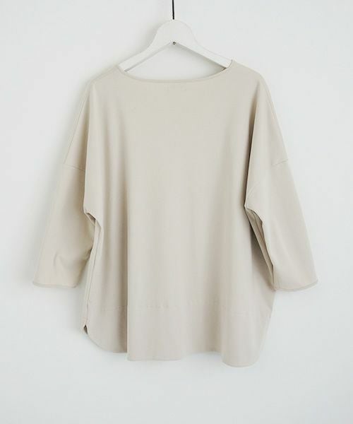 Mochi.モチ.suvin long sleeved t-shirt [greige]