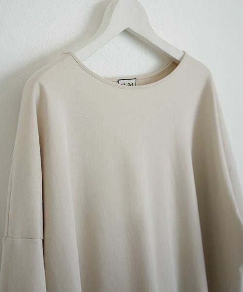 Mochi.モチ.suvin long sleeved t-shirt [greige]