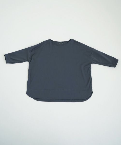 Mochi.モチ.suvin long sleeved t-shirt [charcoal gray]