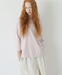 Mochi.モチ.suvin long sleeved t-shirt [smoky pink]