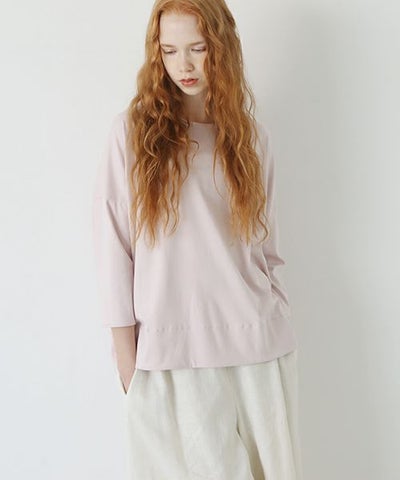 Mochi.モチ.suvin long sleeved t-shirt [smoky pink]