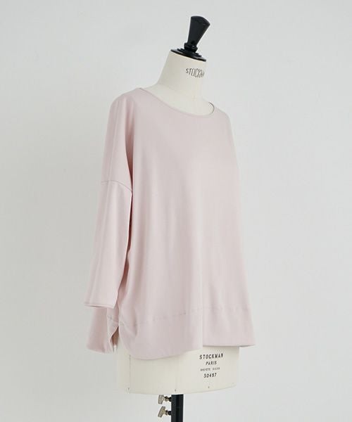 Mochi.モチ.suvin long sleeved t-shirt [smoky pink]