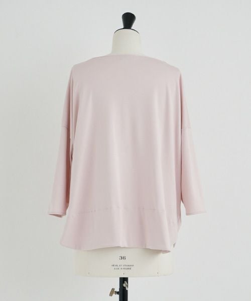 Mochi.モチ.suvin long sleeved t-shirt [smoky pink]