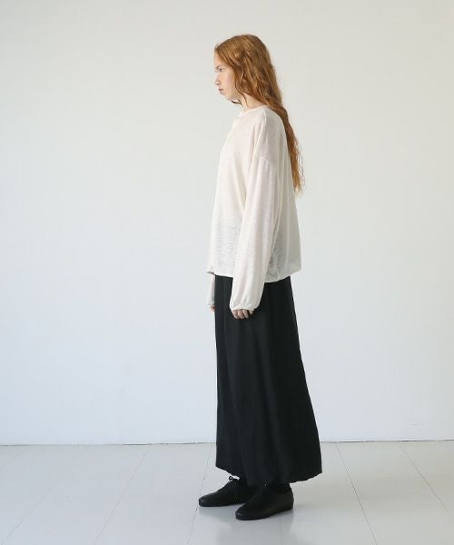 Mochi.モチ.linen cardigan [off white]