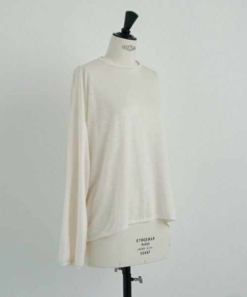 Mochi.モチ.linen cardigan [off white]