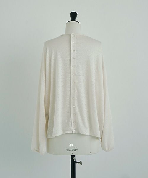 Mochi.モチ.linen cardigan [off white]