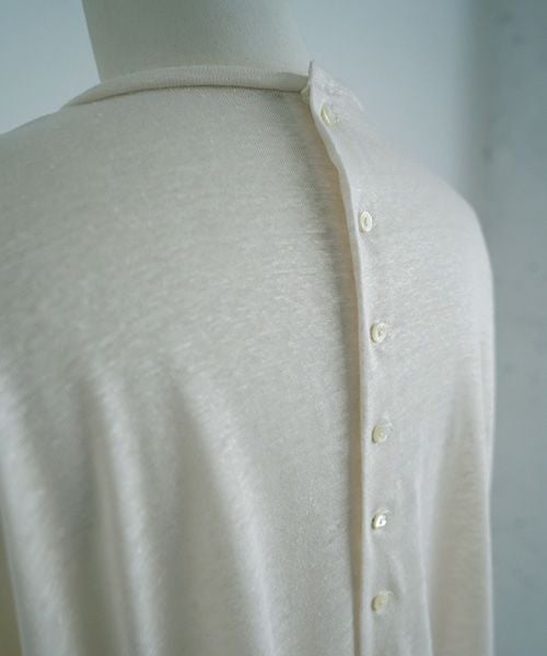 Mochi.モチ.linen cardigan [off white]
