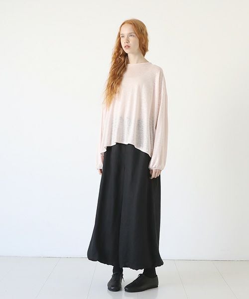 Mochi.モチ.linen cardigan [pink]