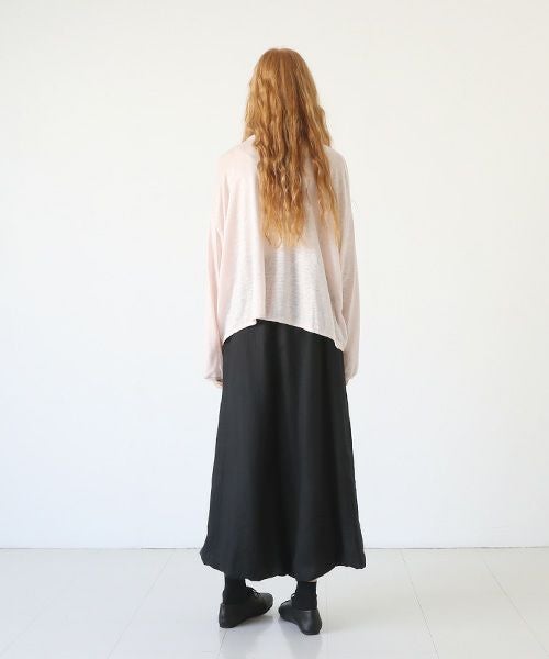Mochi.モチ.linen cardigan [pink]