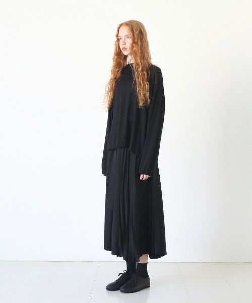 Mochi.モチ.linen cardigan [black]