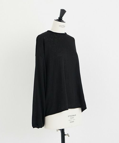 Mochi.モチ.linen cardigan [black]