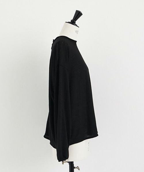 Mochi.モチ.linen cardigan [black]