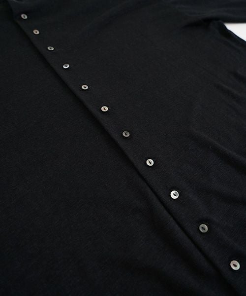 Mochi.モチ.linen cardigan [black]