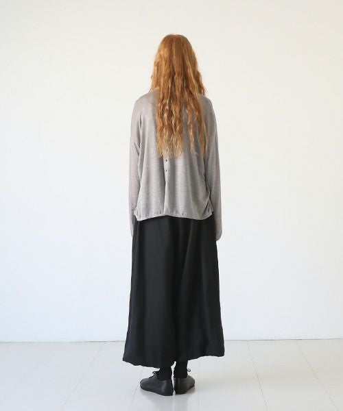 Mochi.モチ.linen cardigan [grey]