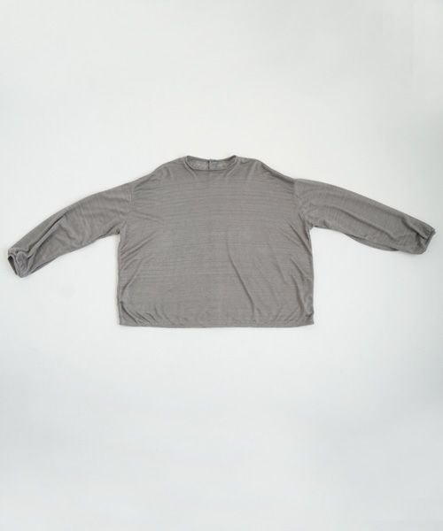 Mochi.モチ.linen cardigan [grey]