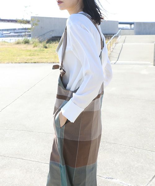 ohta.オオタ.check overskirt [sk-19C]