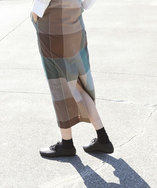 ohta.オオタ.check overskirt [sk-19C]