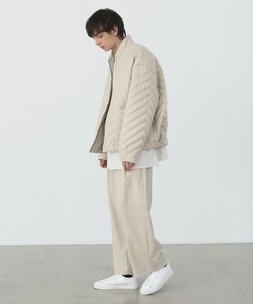 VU.ヴウ.zigzag stand collar bluson vu-a22-b12[OFF WHITE]:s_