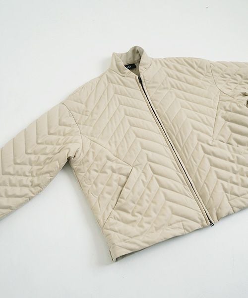 VU.ヴウ.zigzag stand collar bluson vu-a22-b12[OFF WHITE]:s_