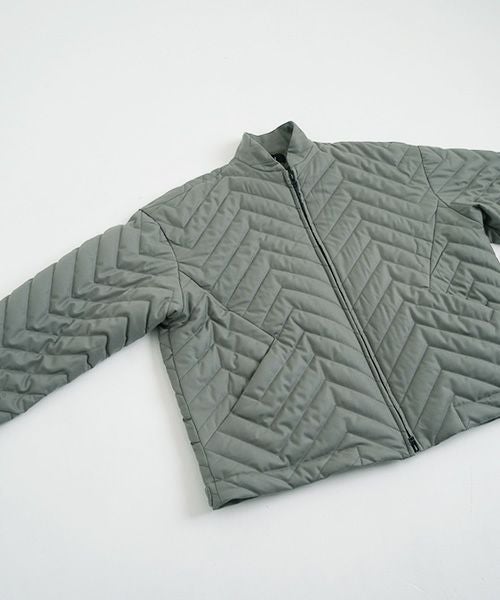 VU.ヴウ.zigzag stand collar bluson vu-a22-b12[GREEN GRAY]:s